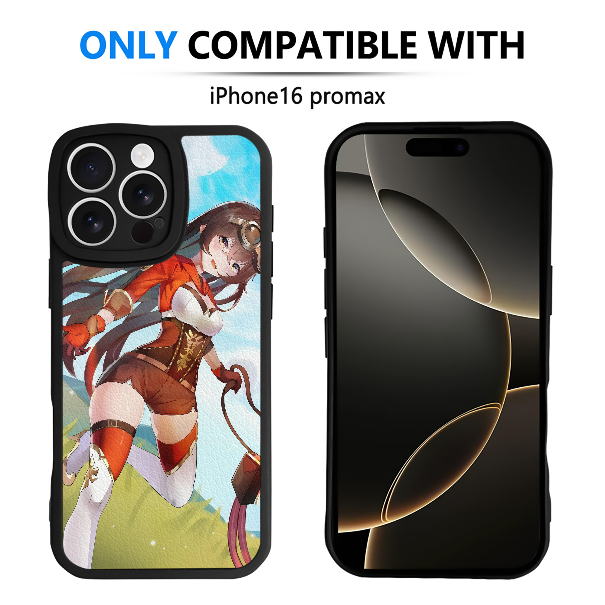 げんし神 genshin 【iPhone 16シリーズ対応】シリコンスマホケース（レザー調） 材質：シリコン